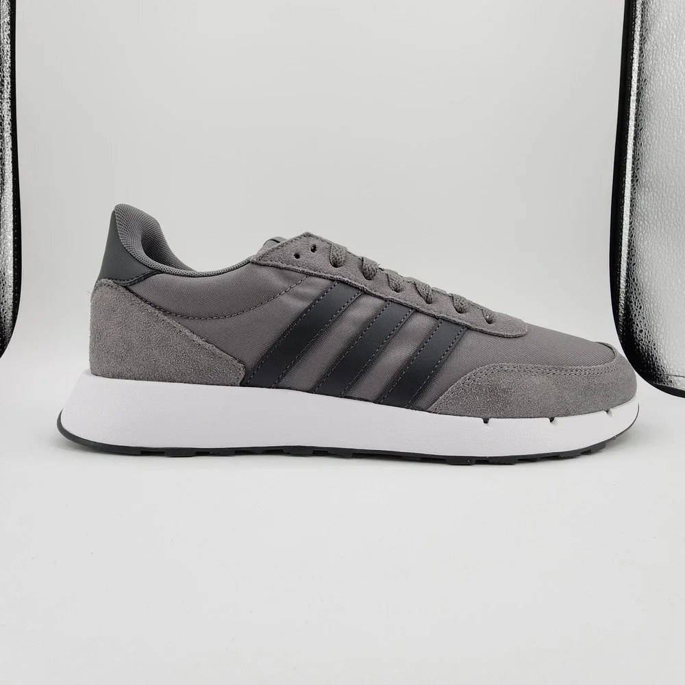 adidas Run 60s 2.0 Shoes Mens 11.5 Grey‎ Four Carbon Running Sneaker GX1740 NEW